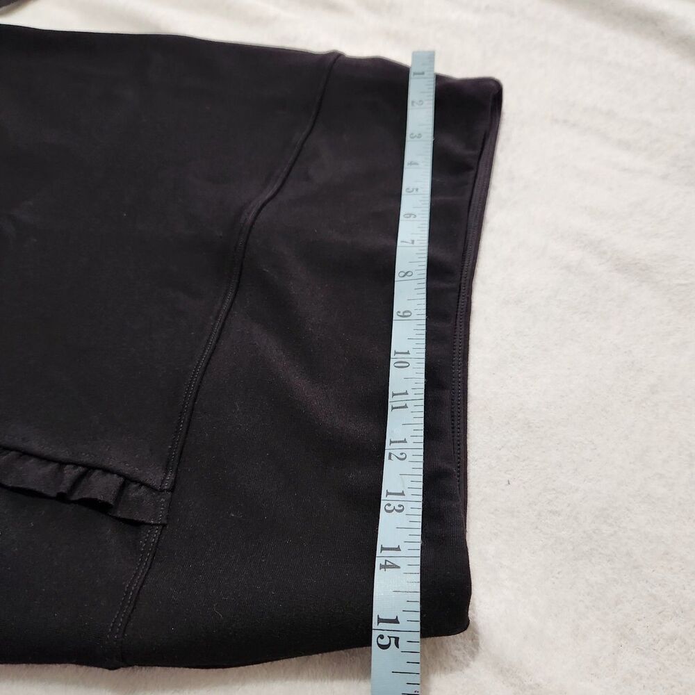 Athena Marie Womens Skirt Size Medium Black Stretch Ruffle Details Front.  New - Picture 3 of 11